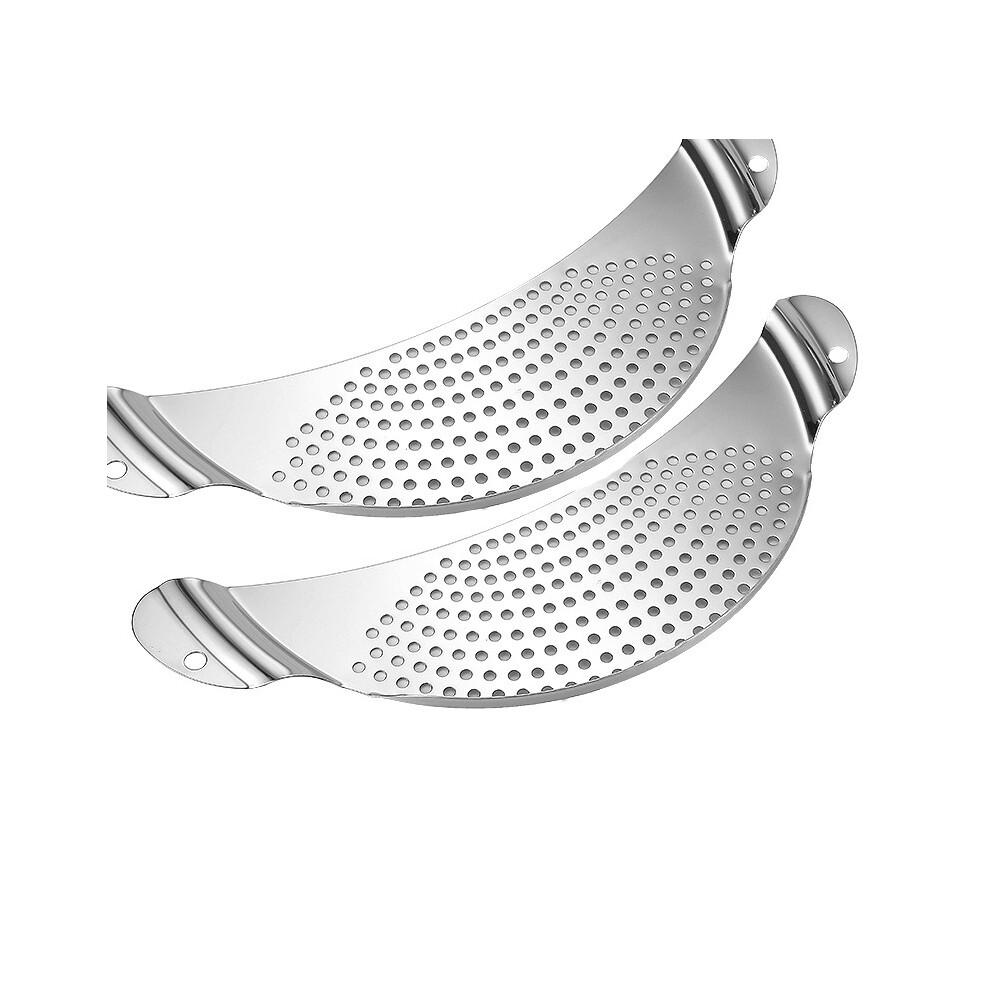 Innovative Pot Strainer, Stainless Steel Double-handle Design For Safe And Easy Filtration, Lightweight And Space-saving Design, Perfect For Pots Up T-image-OPC-PMVMX87-NEW