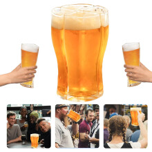 Särkymätön läpinäkyvä akryylijuomalasi, tyylikäs jalo Oktoberfest-baarilasi, kestävä uudelleenkäytettävä materiaali, myrkyttömät