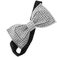 3Stk Glitzerndes Schleifchen Herren Verstellbar Silber