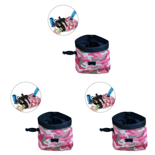 3Stk. Leckerlisbeutel Für Hundetraining Pink 1