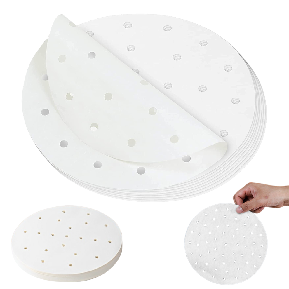 Round Air Fryer Liners, Nonstick For Effortless Food Release, Heat Resistance Up To 426 Degrees F Ensures Safe Cooking, Waterproof Liners Guarantee No-image-OPC-PMVMY6M-NEW