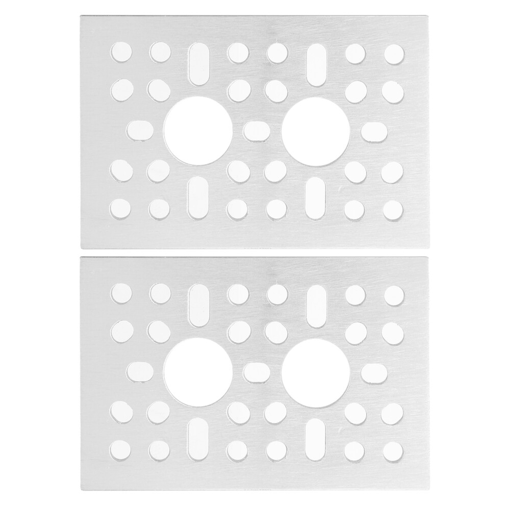 2Pcs Aluminum Grid Plate Wall Mesh Panel 48X72mm, 4Mm Holes, Model 3123-0048-0072 6921359799374