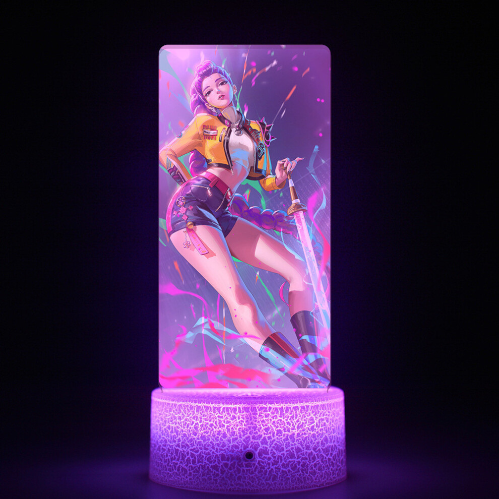 (StyleI Colorful) Hunters Kpop Demon Collectors Edition Night Light With Remote Home For Decoration
