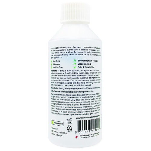9% Hydrogen Peroxide - 250ml & Distilled Water 1.1 Litres 2