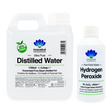 9% Hydrogen Peroxide - 250ml &amp; Distilled Water 1.1 Litres