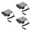 3Pcs Mini 12V Car Heater Fan Windshield Defroster Black 11
