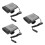 3Pcs Mini 12V Car Heater Fan Windshield Defroster Black 10