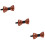 3Stk Herren Fliege Holz Handgemacht Durchbrochenes Design 9