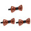 3Stk Herren Fliege Holz Handgemacht Durchbrochenes Design 2