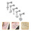 15Stk Silber Cartilage Ohrstecker Stylisch 10