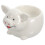 2Pcs Multi-Functional White Ceramic Salad Bowl Ideal for Home and Kids 1