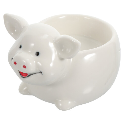 2Pcs Multi-Functional White Ceramic Salad Bowl Ideal for Home and Kids