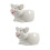 2Pcs Multi-Functional White Ceramic Salad Bowl Ideal for Home and Kids 7