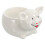 2Pcs Multi-Functional White Ceramic Salad Bowl Ideal for Home and Kids 8