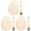 18 Teile Ostern Unfertige Holzscheiben Bastelset 4
