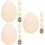 18 Teile Ostern Unfertige Holzscheiben Bastelset 9
