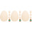 18 Teile Ostern Unfertige Holzscheiben Bastelset 6