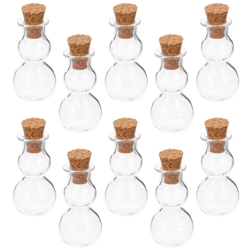 30 Mini Glasflaschen Mit Korkverschlüssen Für Diy 2