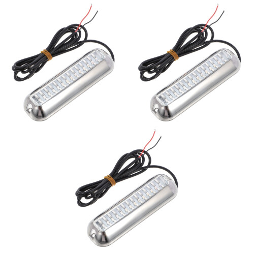 3Stk Unterwasser Bootslampe LED Silber Kompakt 2