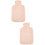 2Stück Winter Heizflasche Mit Plüschbezug Heißwasserflasche 7
