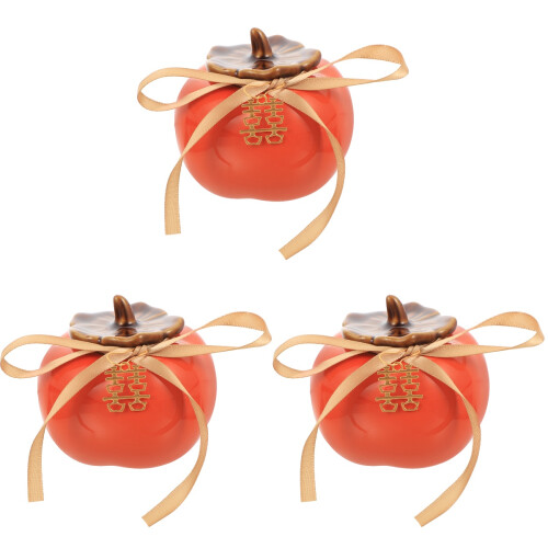 3Stück Persimonen Tee Dose, Snack Dose, Für Hochzeit 1