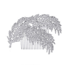 3Stk Silber Haarkamm Blatt Braut Haarschmuck Fest Styling