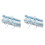 2Stk Blaues Strumpfband Elastisch Hochzeit Party Gürtel 2