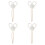 2 Pairs Ballen Haaraccessoire Hanfu Haarstuk 1