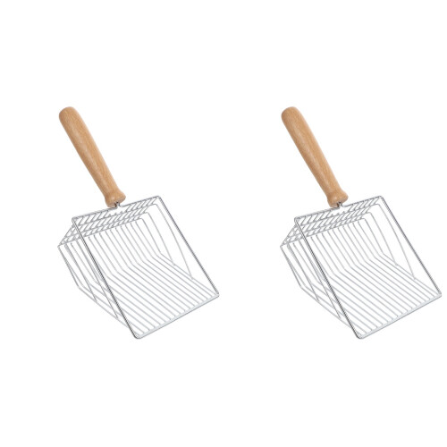 2Stk Katzentoilette Filter Material Metall 2