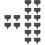 4 Sets Käsemarker Aus Schiefer, Dekorative Cupcake Toppers 6
