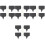 4 Sets Käsemarker Aus Schiefer, Dekorative Cupcake Toppers 3
