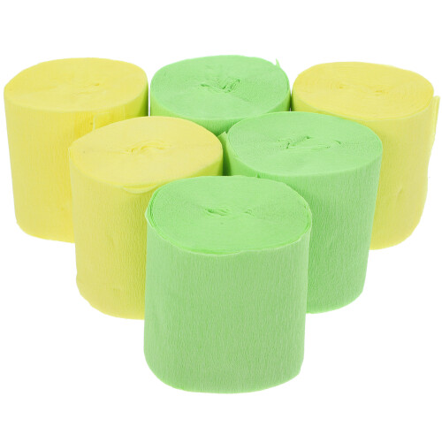 30Rouleaux De En Papier Crépon Coloré Décorations De