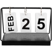 3Stk Holz Tages Countdown Kalender Dekorativer Schreibtisch