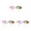 6 Stuks Mini Verstelbare Sunny Rainy Model Accessoire 3