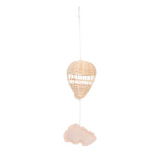 Handgeweven Rattan Warmeluchtballon Hangende Hanger Voor Kinderkamer