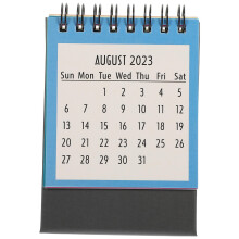 5Stk Schreibtischkalender Englische Druckoptik 2023