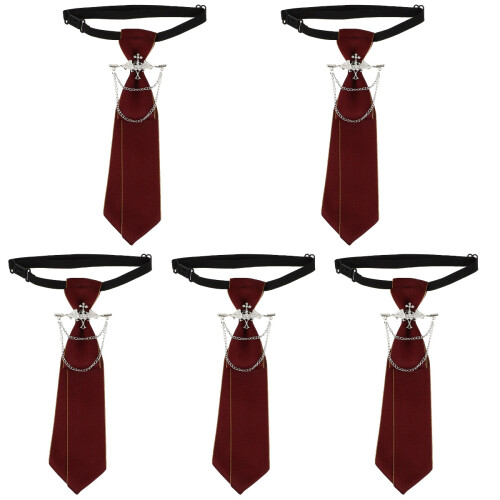 5St Rood Polyester Nekstrop Bruiloft En Partij, Unisex Stijl 1