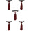 5St Rood Polyester Nekstrop Bruiloft En Partij, Unisex Stijl 8