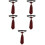 5St Rood Polyester Nekstrop Bruiloft En Partij, Unisex Stijl 7