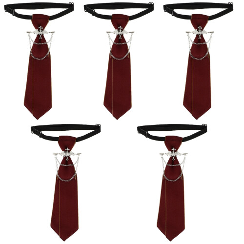 5St Rood Polyester Nekstrop Bruiloft En Partij, Unisex Stijl 2