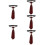 5St Rood Polyester Nekstrop Bruiloft En Partij, Unisex Stijl 10