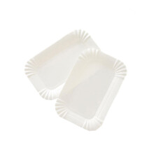 300St Wegwerp Taartbord Papier Wit Keuken Lichtgewicht Recycle