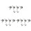 3Sets Strickring Sets Phoenix Design Silber Metall 2