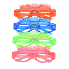 8 LED Leuchtkettenbrille Happy New Year Kostümzubehör