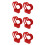 6Stk Rote Blumenverpackung Papierbox Mit Herzgriff 8