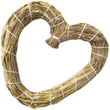 3Stroh Herz Kranz Hängend Für Hochzeit Party Wanddekoration