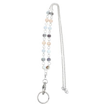 2Stk Elegante Badge Holder Mit Perlenkette Für Büro, Schule Und Pflege