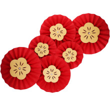 48 Hängende Papier-Pendants Blumen-Fächer Party-
