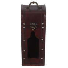 Weinbox: Einflaschige Holzgeschenkbox Für Rotwein – Ideal Unterwegs