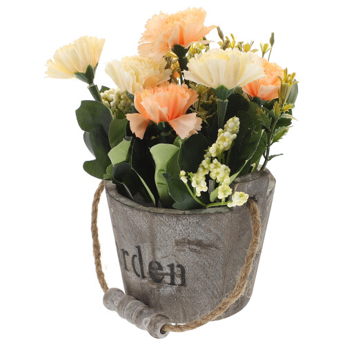 4Stk Künstliche Topfpflanzen Blumen Wohnaccessoire 2